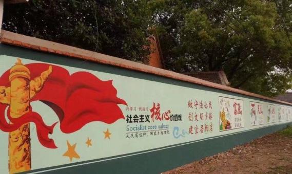 新龙墙体广告之彩绘