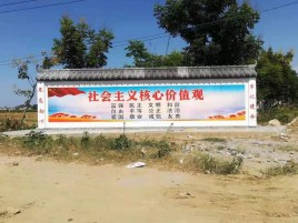 新龙彩绘文化墙随处可见